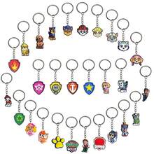 10 piezas/5 piezas Llaveros de personajes de dibujos animados de Paw Patrol al azar | Llaveros de dibujos animados duraderos para mochilas y llaves | Regalos y recuerdos perfectos para fiestas - Multicolor - Ver 2