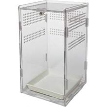 Acrylic Jumping Spider Enclosure, Reptile Enclosure, Bug Habitat, Small Tree Dwelling Reptiles, Arboreal Tarantula Enclosure, Spider Terrarium Kit, Plastic Terrarium4. Inch X 4. Inch X 8 Inch - A3 - Xem 3