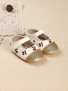 Giày công chúa đế mềm dễ thương cho bé gái 3-6-9 tháng, 1 tuổi, 100 ngày, sinh nhật 1 tuổi, mùa xuân và mùa thu. - Vàng - Xem 3