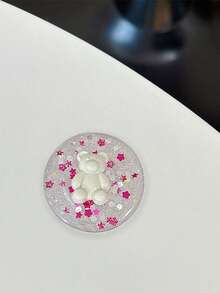 1个创意小熊造型闪光手机支架，可作桌面支架使用 - 彩色 - 查看 6