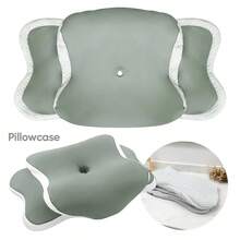 Funda de almohada de espuma viscoelástica, funda de almohada Cervical, Protector de almohada, ropa de cama, fundas de almohada, funda de tela refrescante, regalo portátil para vacaciones en casa - Morado - Ver 9