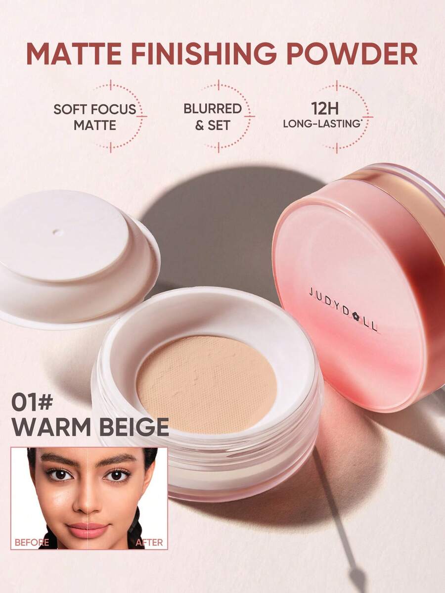 JUDYDOLL哑光定妆粉，控油持久哑光粉 - 01WARM BEIGE - 查看 1