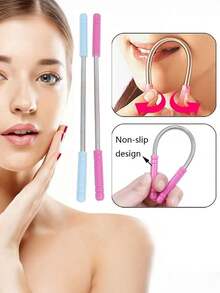 1pc Painless Facial Hair Remover - Waterproof, Odorless, Easy To Use Mustache & Beard Removal Stick - Multicolor - View 1