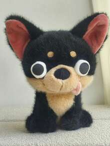 1pc Funny Chihuahua Dog Plush Doll, Small Chihuahua Desktop Pet Decor, Children's Festival Gift - Multicolor - View 16