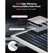 Solar Panel - 15.4 X 13 X 12.6 Zoll - View 2