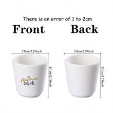 1 Melamine Water Cup, Capacity About 210ML, Printed Water Cup, Printed Ceramic Cup, Printed Tea Cup,Thanks Best Idea Gifts - White - View 8