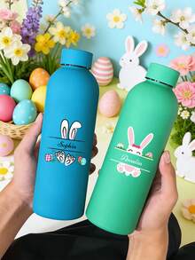 1件客製化雙層不鏽鋼咖啡杯/蘇打水瓶，運動保溫水杯，500ml/17oz 個性化姓名保溫杯，多色可選，適合開學、節日與生日禮物 - 彩色 - 查看 6