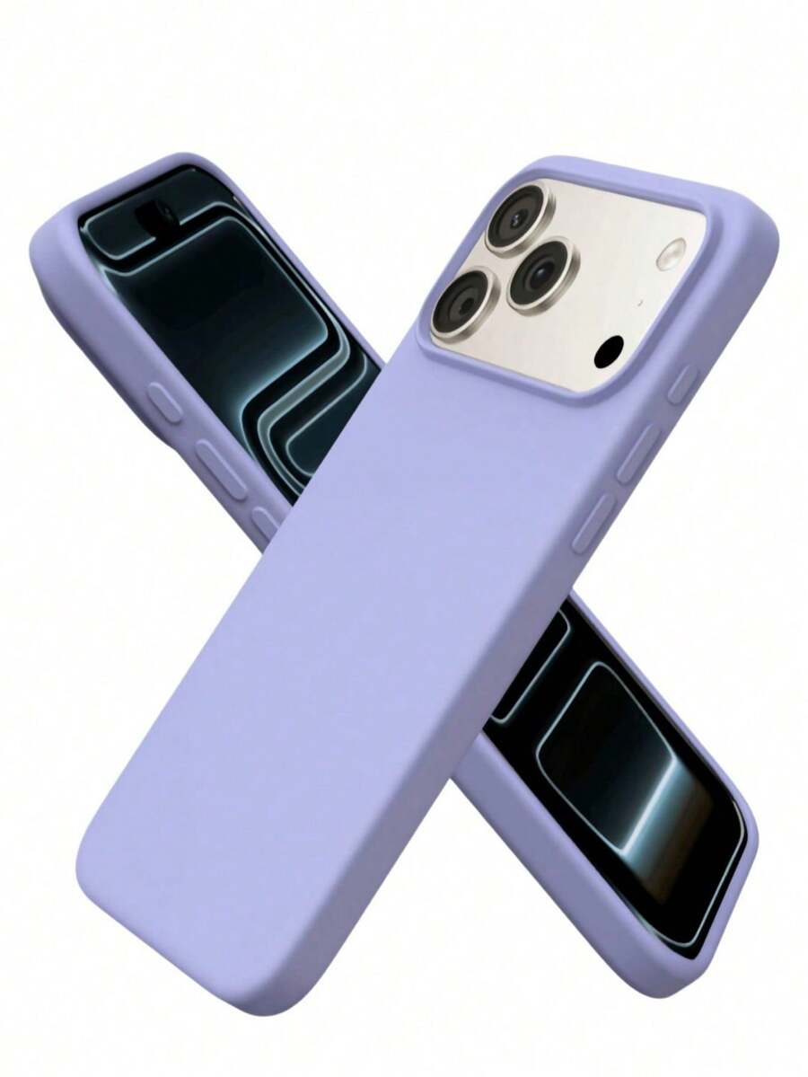1pc Lavender Purple Sweet & Cute Phone Case, Matte Minimalist Large Hole, Raised Camera Protection Anti-Drop, Personalized Compatible With Iphone 17 Pro Max/17 Pro/17 Air/17, 16/15/14/13/12/11 Pro Max/Pro/Plus, Valentine's Day Gift, Christmas Gift, Fashionable Phone Case - Purple - View 1