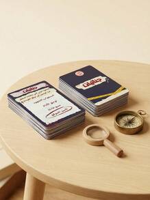 POKOJA LAND 阿拉伯跳棋游戏 - 战略侦探冒险，家庭和朋友团体乐趣，耐用纸板材质，引人入胜的脑筋急转弯，带有阿拉伯语文本，基于策略的游戏 | 互动小组活动 | 阿拉伯语文本 - 黑色 - 查看 5