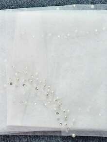 Short Wedding Vest Shawl Elegant Pearls Wedding Bridal Cape Cloak Shawl - Multicolor - View 10