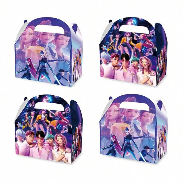 K-Pop Theme Desktop Storage Box Fashionable And Practical Organizer For Storing Small Accessories Stationery And Keepsakes Wonderful Gift For K-Pop Enthusiasts Random Shipping