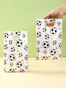 10/25/50pcs Football Themed Gift Bags, Football Sports Gift Packaging Bags, Tote Bags, Small Gift Bags, Football Sports Theme Birthday Party Supplies, Gift Packaging Bags, Football Party Favors Bags, Football Fan Gathering Supplies, Football Match Supplies, World Cup Decorations, Wedding Decorations, Baby Shower Supplies, Home Decor, Holiday Party Supplies - Football - View 8