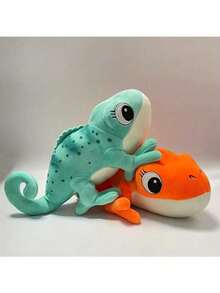 11-Inch Polyester Chameleon Plush Toy, 3 Color Options, Chameleon Stuffed Animals, Kids' Gifts, Home Decor, Cuddly Crawler For Various Occasions And Decor, Birthday Gifts, Halloween Decorations, Christmas Gifts - Multicolor - View 9