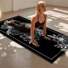 1pc 71*22inch Yoga Mat, Various Floral Patterns Available - Non-Slip Wear-Resistant Extra Wide & Thick Fitness Mat, Home & Professional Beginner Yoga Training Mat - Multicolor - View 2