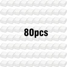 5/10/20/30/40/50/60/80/100 st genomskinliga smyckeslådor, öronproppsbehållare - Genomskinlig - Visa 14