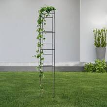 Kletterpflanzen-Gestell, Hochzeits-Gartenbogen, Gartenbogen für Kletterpflanzen, Gartenbogen-Spalier für Kletterpflanzen - Schwarz - Übersicht 5