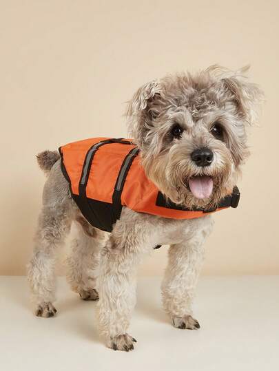 BONAPET Summer Pet High Buoyancy Adjustable Life Jacket, Cat & Dog Swimwear