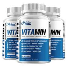 PSLALAE High Performance Multivitamin - Improves Bone Strength, Energy Levels, Supports Muscle Health And Immune Function, Enhances Memory - 120pcs - Three bottle-Best choice - View 1