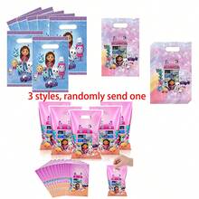 1set /10pcs Gift Bag Loot Bag Girls Birthday Party Supplies Cat Decorations Gift Party Favors Decoration,Perfect Holiday Gift, Easter Gift, Gift For Fans And Friends(Random Style) - Multicolor - View 5