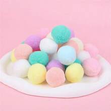 Pastellfarbene Bommel-Girlande als Oster-Dekoration, süße Regenbogen-farbige Filzkugel-Girlande für Dusche, Geburtstags-Party Zubehör - Orange (1 Stück) - Übersicht 5