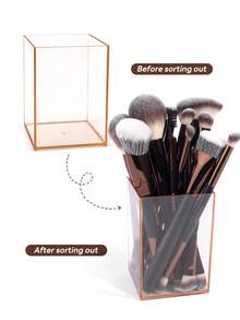MAANGE 1/17/18pcs Professional Makeup Brush Set, Includes Makeup Brush Set And Square Storage Box, Foundation Brush, Contour Brush, Blush Brush, Powder Brush, Eyeshadow Brush, Concealer Brush, Eyebrow Brush, Convenient For Carrying, Travel Kit - Multicolor - View 11