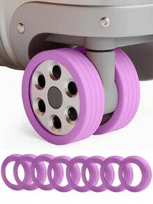 4pcs/8pcs/16pcs Luggage Wheel Protective Cover, Office Chair Wheel Silent Protective Cover, Luggage Wheel Silicone Protective Cover, Chair Shock Absorbing Silent Protective Cover, Noise Reduction Silent Wheel Protective Cover, Suitable For Most Luggage, Essential For Travel And Office - Multicolor - View 23