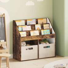 Estantería para Niños Roble ahumado 72,5 x 29,5 x 69 cm - Marrón - Ver 1