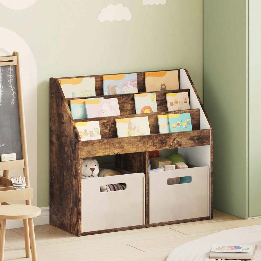 Estantería para Niños Roble ahumado 72,5 x 29,5 x 69 cm - Marrón - Ver 1