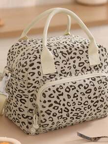 Sac isotherme de pique-nique portable pour l'extérieur, boîte à bento de grande capacité, essentiel pour le travail, le pique-nique et les voyages - Multicolore - Voir 8