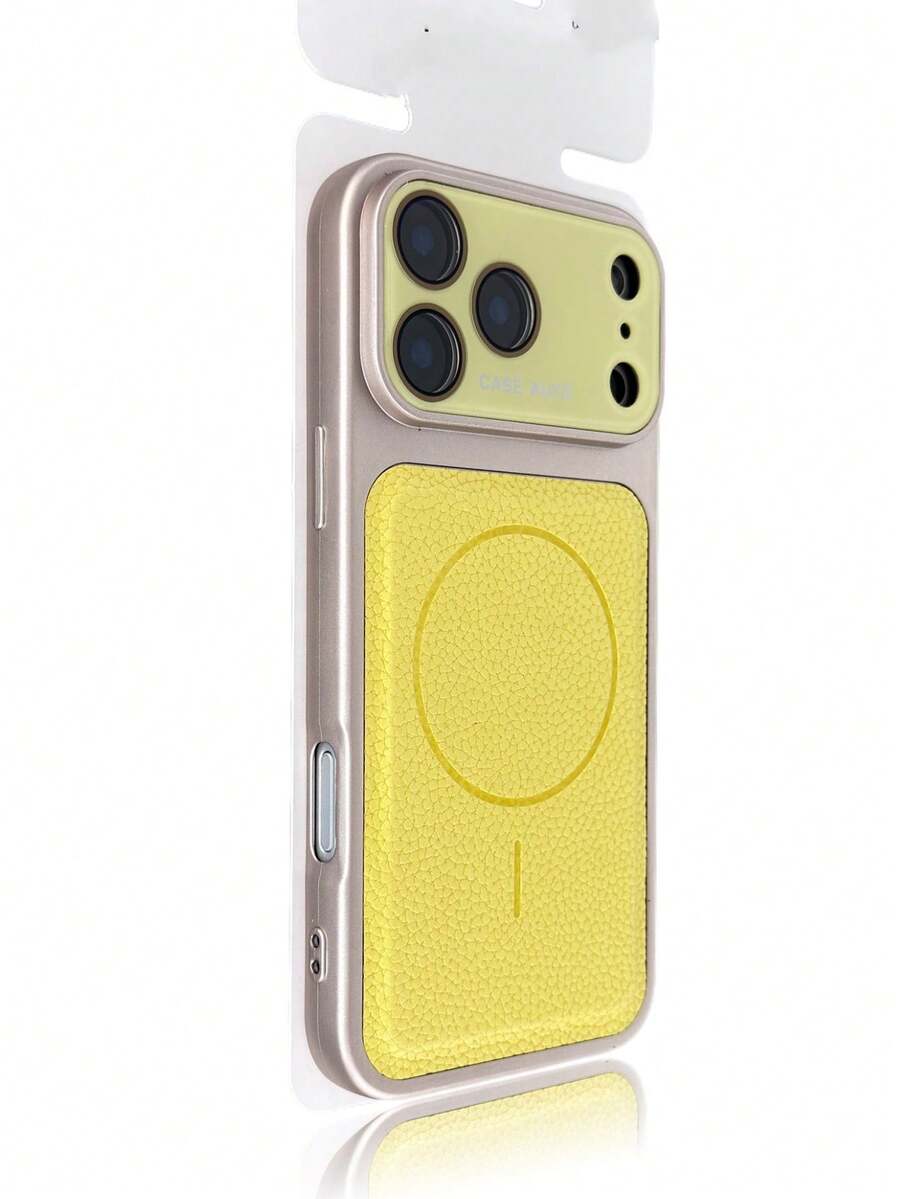 1 chiếc ốp lưng điện thoại cao cấp mạ điện, kính AG, bảo vệ camera, bằng da, có nam châm, tương thích với iPhone 17 16 15 14 13 Pro Max, mặt lưng TPU mềm.