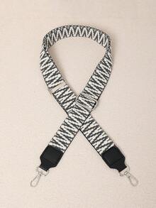 Replacement Bag Strap Adjustable Wide Strap With Black And White Geometric Pattern Perfect For Designer Bags And Everyday Use Cute Girly Stuff - Multicolor - View 12