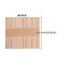 52件/套 小型硅胶冰棒模具 | 4/8孔椭圆形迷你冰棒模具，带冰棒棍，适用于自制蛋糕棒棒糖、冰棒蛋糕、冰淇淋（2个冰淇淋模具+50根冰棒棍） - 查看 6