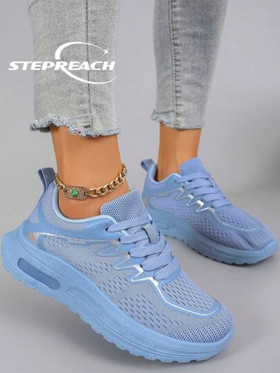 STEPREACH 新款女士运动鞋休闲鞋网面透气舒适防滑轻便一脚蹬驾驶鞋