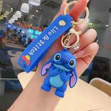 Llavero de Stitch de Disney, adecuado como regalo de vuelta a la escuela, recuerdo de fiesta, diseño lindo y divertido - Multicolor - Ver 9