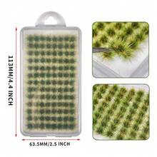 60pcs/140pcs Static Grass Tufts Model Train Landscape Garden Decor Diorama Set - As Photos - View 26