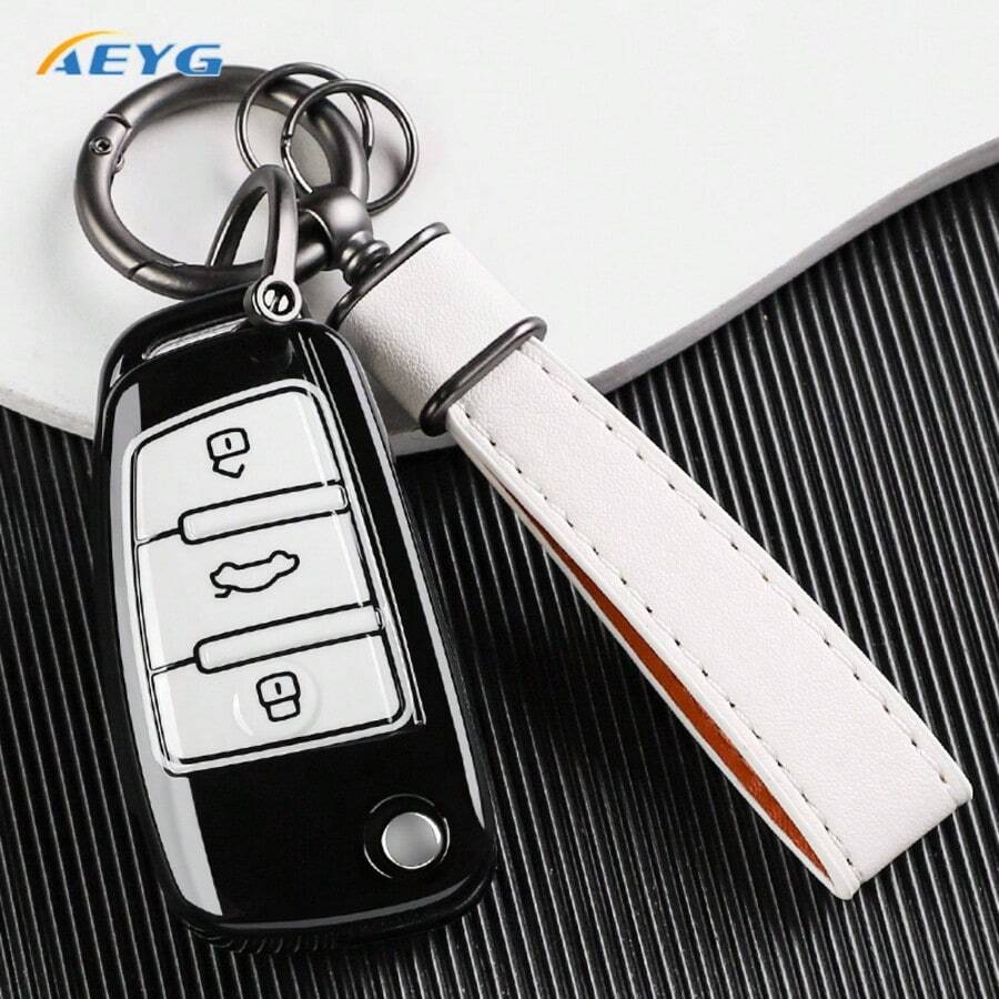 New TPU Key Fob Cover Suitable For Audi A3L/A7/A8L/A6L/Q6/Q7/Q8/Q4-Etron, Unisex - Audi Series - View 1