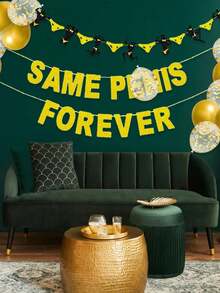 Rosegold Einzelparty Banner, Dekorationen für Junggesellinnenabschiede von Frauen, Bridal-Shower Zubehör - Gold - Übersicht 7