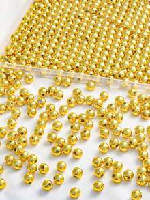12/24/36/48颗金色、银色10毫米圆珠，适用于珠宝制作、DIY套装，可用于制作手链、耳环、项链和脚链。[厂家直销] - 彩色 - 查看 12