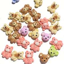 Gemischte Farben Teddybär Accessoires, DIY Haarclips, niedliche Glimmer Farben, DIY Handyhülle Accessoires - Gemischte Farben - Übersicht 4