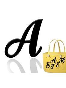 1pc EVA Hollow Letter Decorative Accessory Suitable For Beach Packaging Decoration, 26 English Letters - Black - View 6