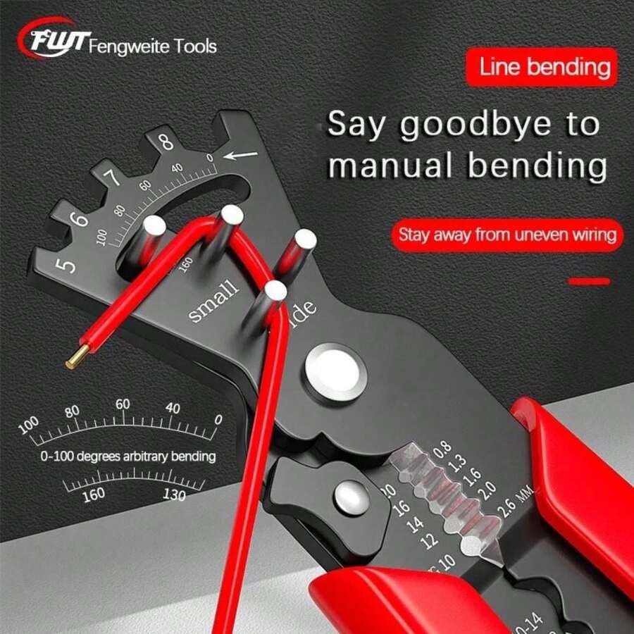 Kìm tuốt dây đa năng, dụng cụ tuốt dây chuyên dụng cho thợ điện, kìm sắp xếp dây cáp hộp điện. - 1 cái - Xem 1