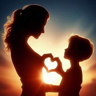 1pc Mother's Day Theme DIY Mother & Child Love Pattern 5D Diamond Painting Kit, [30*30cm/11.8*11.8in] [40*40cm/15.7*15.7in], Suitable For Adult Beginners DIY Mosaic Diamond Art, Full Drill Handmade Hobby, Wall Decor Painting For Living Room, Bedroom, Office, Surprise Gift For Family And Friends, Frameless