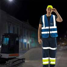 High-Visibility Vest - Blue - View 4