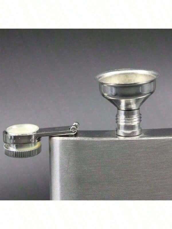 Stainless Steel Funnel - A Kitchen Pouring Suitable Wine Pots, Bottles, And Small Containers - With A Metallic Polished Surface
