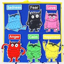 hoojojo Kit Kerajinan Tangan Monster Emosional dari Kain Felt - Pendidikan Emosional Anak Usia Dini, Alat Bantu Mengajar Bercerita, Permainan Edukasi Interaktif. Sempurna untuk Pengajaran di Kelas dan Pendidikan di Rumah. - MultiWarna - View 10