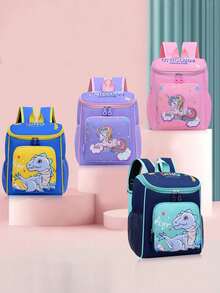 Fashionable New Cute Versatile Cartoon Dinosaur Backpack, Children Backpack - Multicolor - View 1