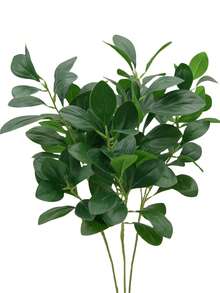 1/2/3/4pcs 27.6 Inch Artificial Eucalyptus Leaves, Faux Eucalyptus Branches For DIY Floral Wall, Scene Decoration, Living Room Bedroom Vase Flower Arrangement, Wedding, Party, Tabletop Decor. Suitable For Autumn/Winter Decor, Home, Kitchen, Wedding, Dining Table, Centerpiece, Office, Garden, Outdoor Decoration. - Green - View 1