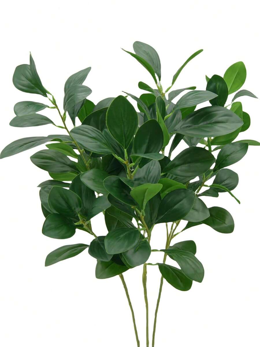 1/2/3/4pcs 27.6 Inch Artificial Eucalyptus Leaves, Faux Eucalyptus Branches For DIY Floral Wall, Scene Decoration, Living Room Bedroom Vase Flower Arrangement, Wedding, Party, Tabletop Decor. Suitable For Autumn/Winter Decor, Home, Kitchen, Wedding, Dining Table, Centerpiece, Office, Garden, Outdoor Decoration. - Green - View 1