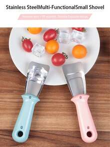 Stainless Steel Ice Scraper, Refrigerator Defrosting Tool, Household Cleaning Small Tool, Ice Shovel, Vegetable Cutter - Multicolor - View 2