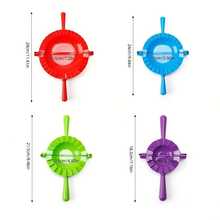 4-Piece Dumpling Mold Press Set - Japanese Pan-Fried Dumpling Pastry Machine, Dough Press Mold, Pastry Making Mold, Chinese Soup Bun, Dumpling Mold, Italian Ravioli, Dumpling Potstickers Maker - View 2